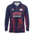 Custom Baseball Japan Long Sleeve Polo Shirt Japan Samurai Go Champions
