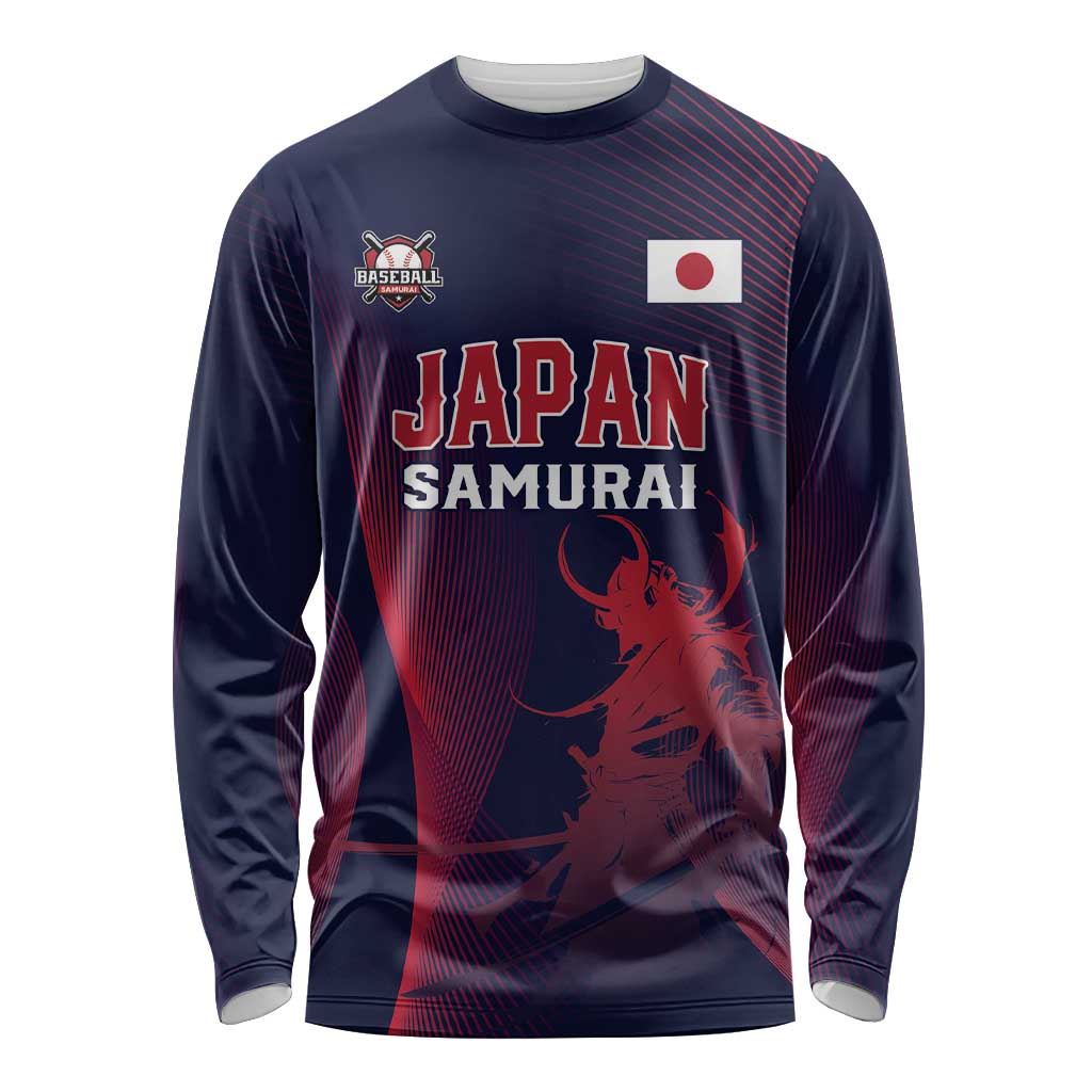 Custom Baseball Japan Long Sleeve Shirt Japan Samurai Go Champions