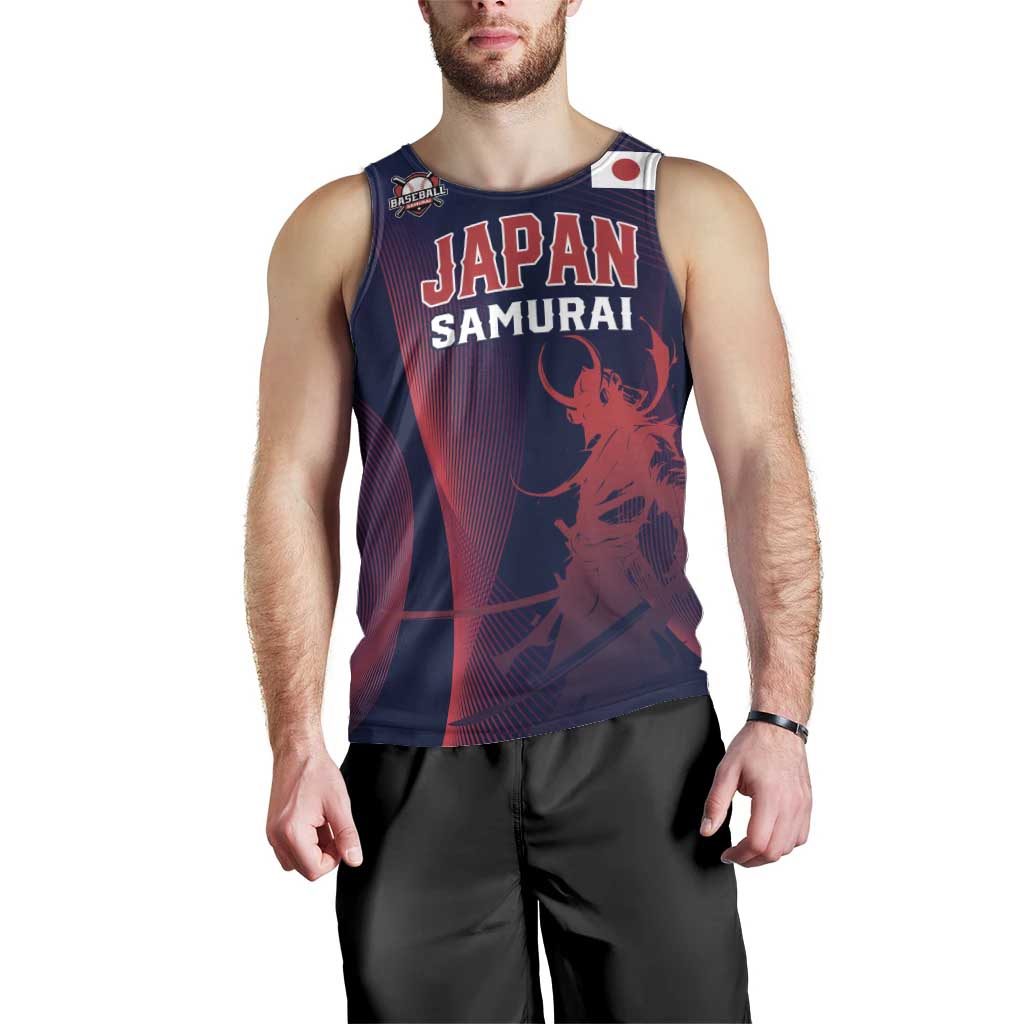 Custom Baseball Japan Men Tank Top Japan Samurai Go Champions
