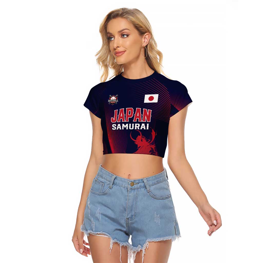 Custom Baseball Japan Raglan Cropped T Shirt Japan Samurai Go Champions