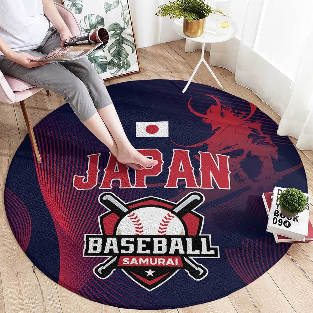Baseball Japan Round Carpet Japan Samurai Go Champions