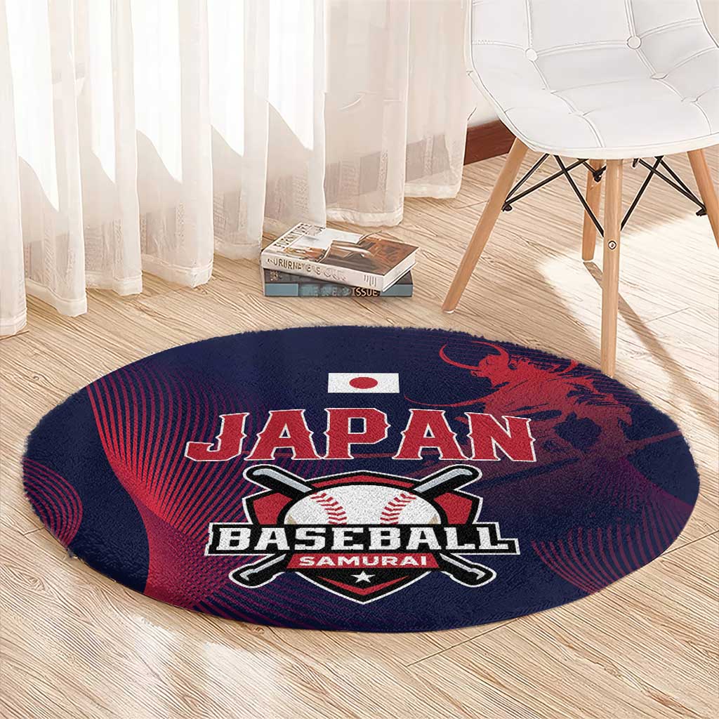 Baseball Japan Round Carpet Japan Samurai Go Champions