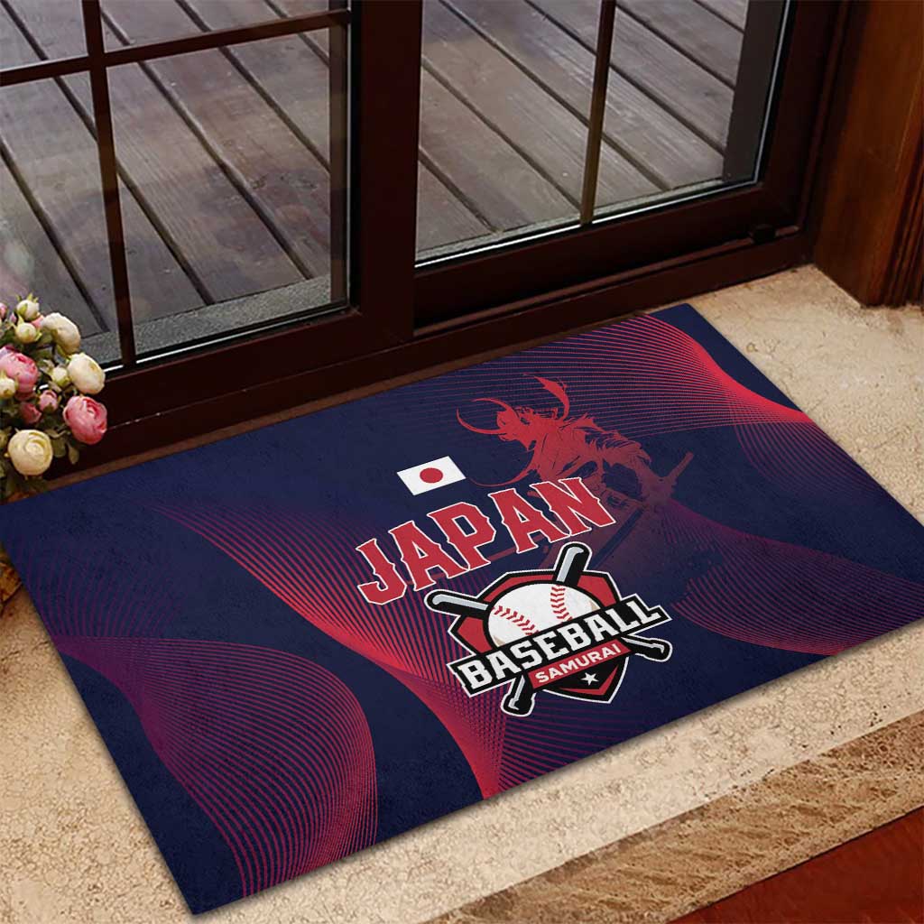 Baseball Japan Rubber Doormat Japan Samurai Go Champions