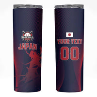 Custom Baseball Japan Skinny Tumbler Japan Samurai Go Champions