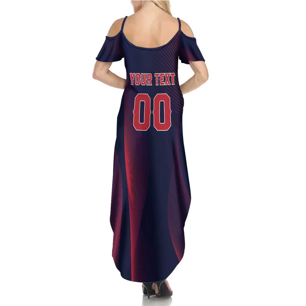 Custom Baseball Japan Summer Maxi Dress Japan Samurai Go Champions