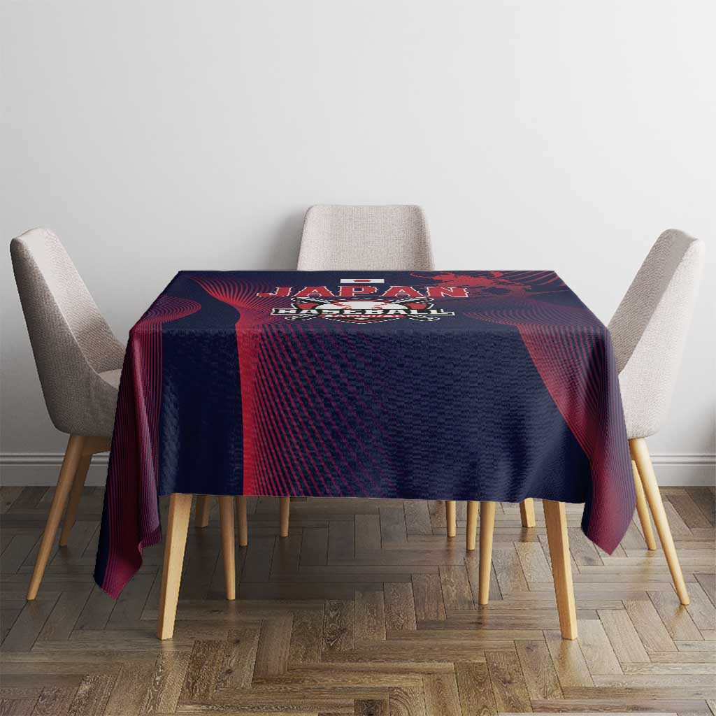 Baseball Japan Tablecloth Japan Samurai Go Champions