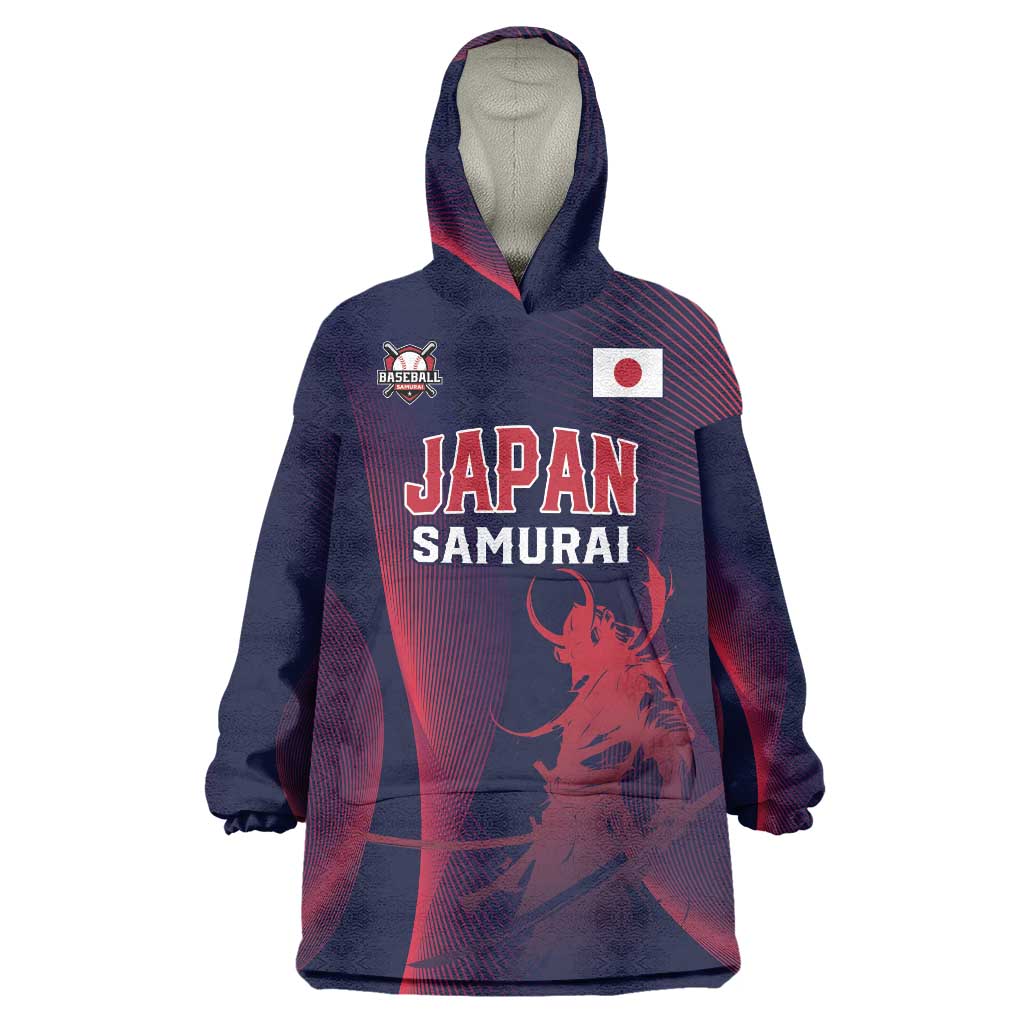 Custom Baseball Japan Wearable Blanket Hoodie Japan Samurai Go Champions