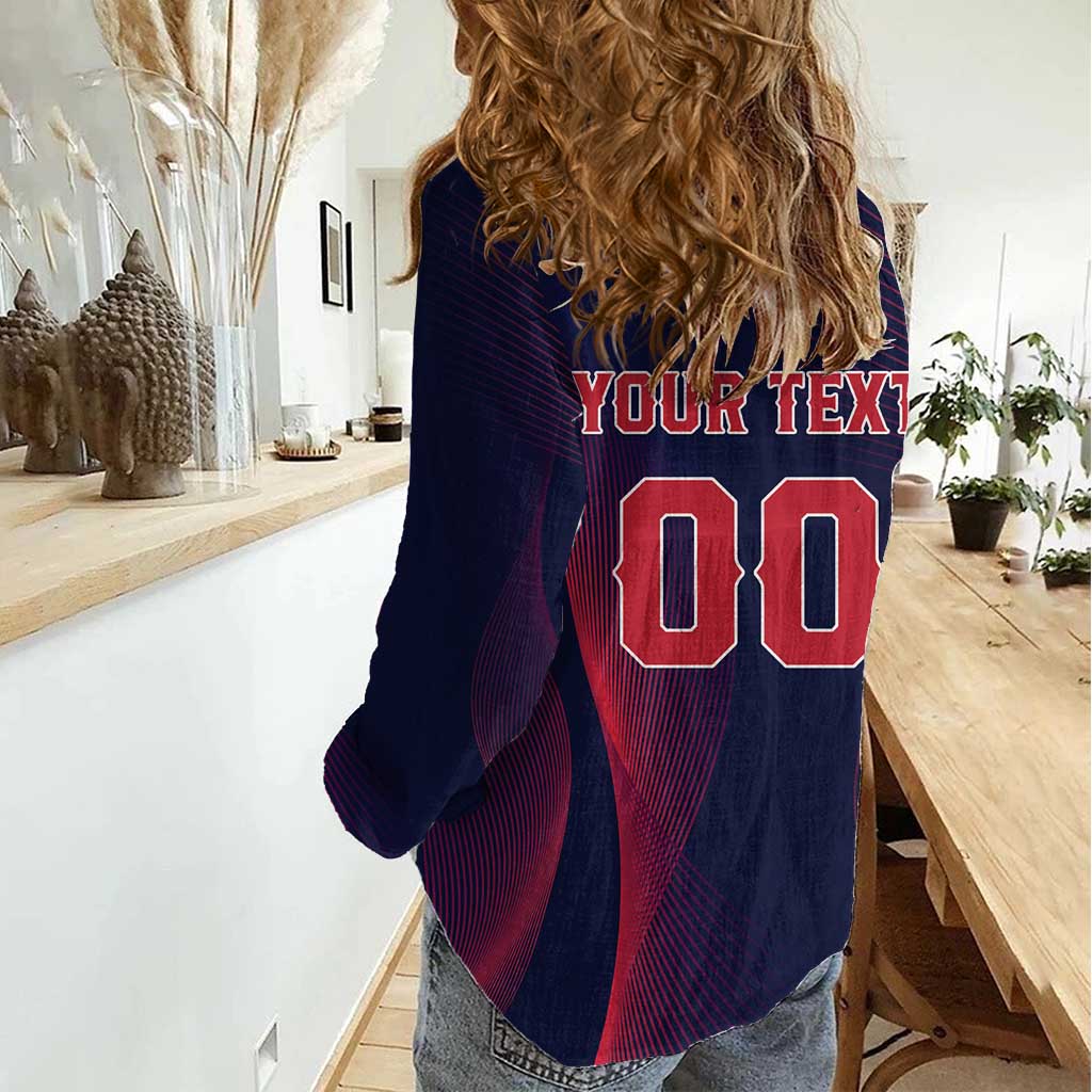 Custom Baseball Japan Women Casual Shirt Japan Samurai Go Champions