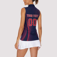 Custom Baseball Japan Women Sleeveless Polo Shirt Japan Samurai Go Champions