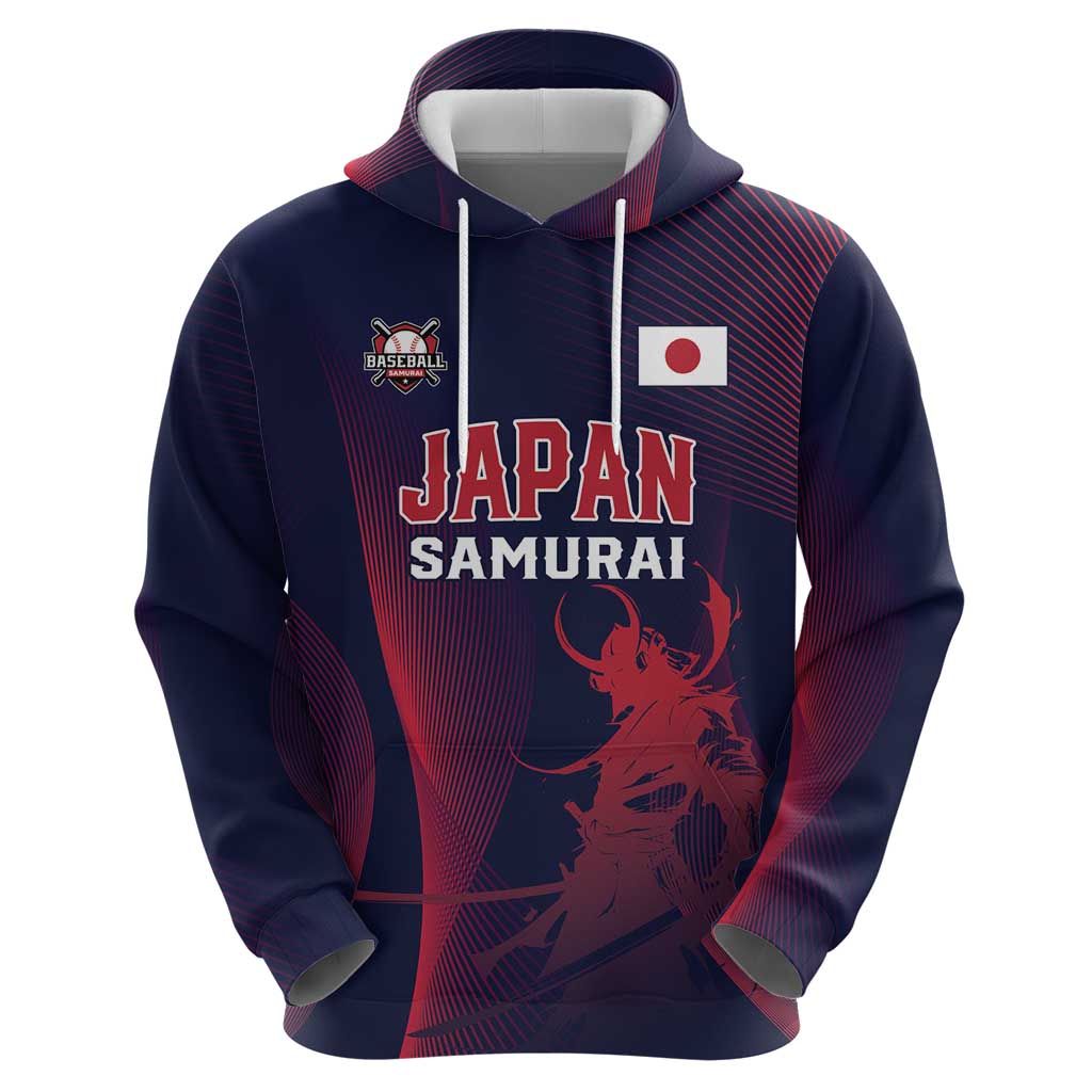 Custom Baseball Japan Zip Hoodie Japan Samurai Go Champions