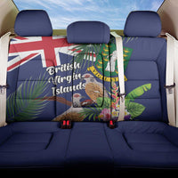 British Virgin Islands Back Car Seat Cover Two Turtle Doves Tropical Flowers