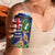 Personalised British Virgin Islands 4 in 1 Can Cooler Tumbler Two Turtle Doves Tropical Flowers