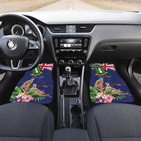 British Virgin Islands Car Mats Two Turtle Doves Tropical Flowers