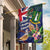 British Virgin Islands Garden Flag Two Turtle Doves Tropical Flowers