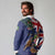 Personalised British Virgin Islands Long Sleeve Polo Shirt Two Turtle Doves Tropical Flowers