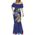 Personalised British Virgin Islands Mermaid Dress Two Turtle Doves Tropical Flowers