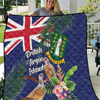 British Virgin Islands Quilt Two Turtle Doves Tropical Flowers