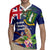 Personalised British Virgin Islands Rugby Jersey Two Turtle Doves Tropical Flowers