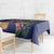 British Virgin Islands Tablecloth Two Turtle Doves Tropical Flowers