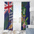 British Virgin Islands Window Curtain Two Turtle Doves Tropical Flowers