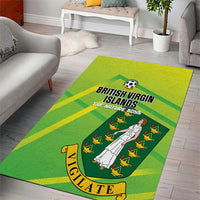 British Virgin Islands Football Area Rug Come On The Nature Boys