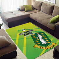 British Virgin Islands Football Area Rug Come On The Nature Boys