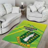 British Virgin Islands Football Area Rug Come On The Nature Boys
