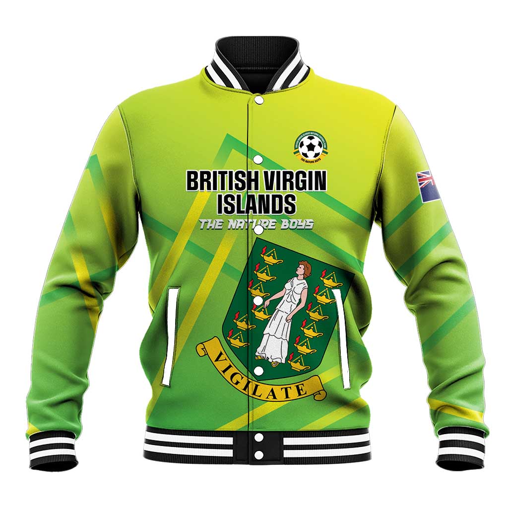 Custom British Virgin Islands Football Baseball Jacket Come On The Nature Boys