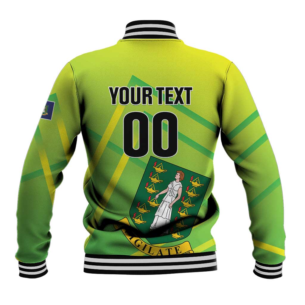 Custom British Virgin Islands Football Baseball Jacket Come On The Nature Boys