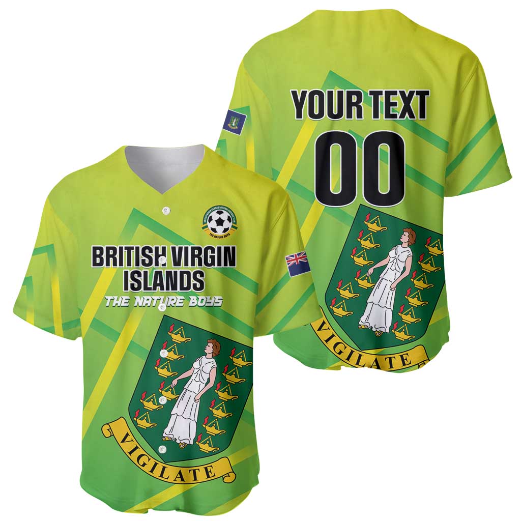 Custom British Virgin Islands Football Baseball Jersey Come On The Nature Boys