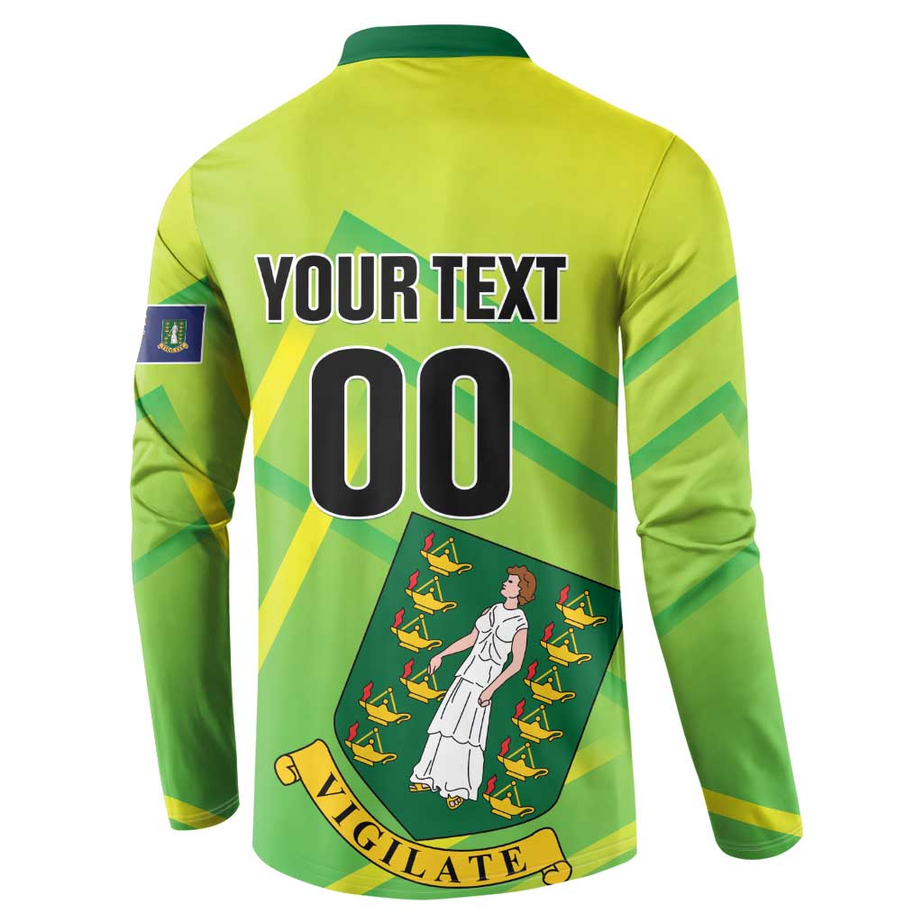 Custom British Virgin Islands Football Button Sweatshirt Come On The Nature Boys