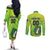 Custom British Virgin Islands Football Couples Matching Off The Shoulder Long Sleeve Dress and Long Sleeve Button Shirt Come On The Nature Boys