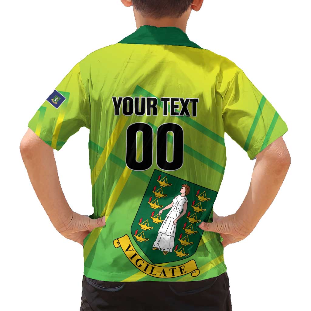 Custom British Virgin Islands Football Family Matching Long Sleeve Bodycon Dress and Hawaiian Shirt Come On The Nature Boys