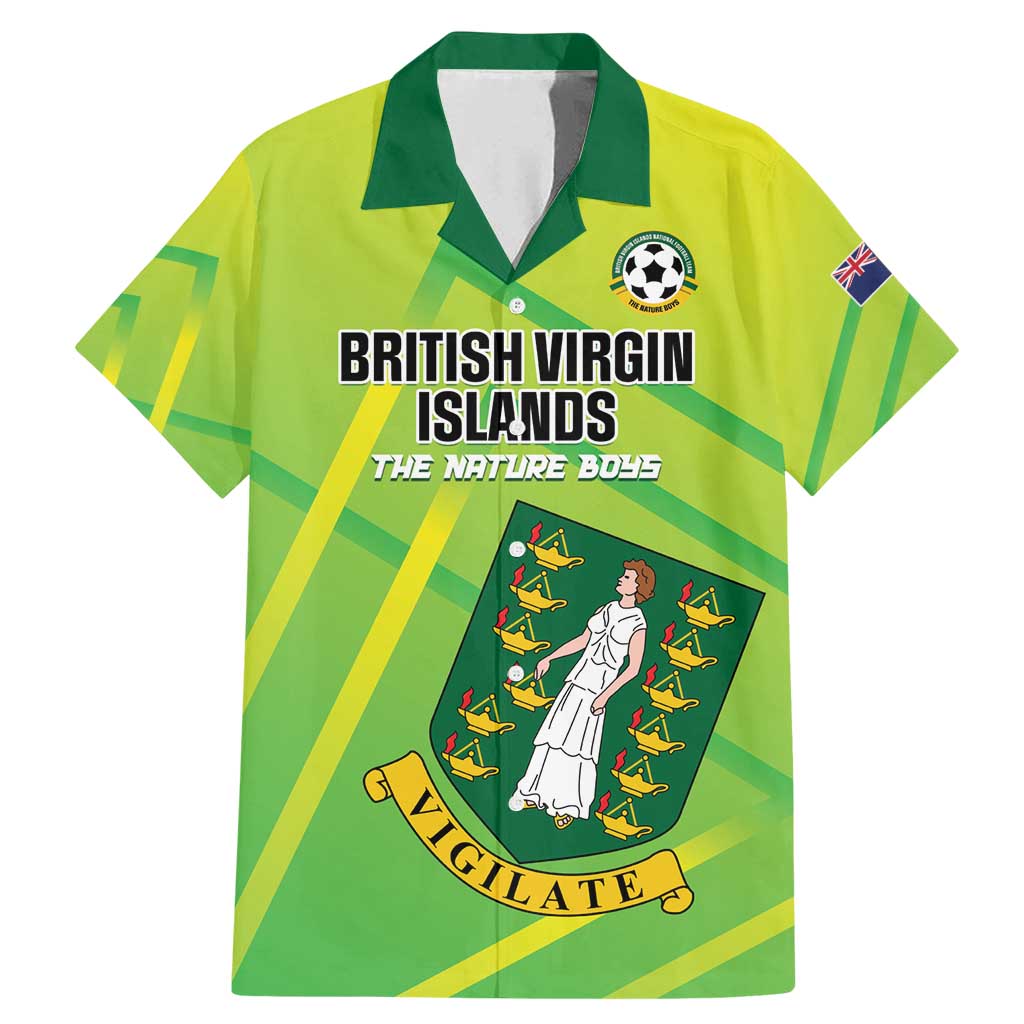 Custom British Virgin Islands Football Family Matching Mermaid Dress and Hawaiian Shirt Come On The Nature Boys