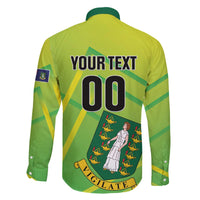 Custom British Virgin Islands Football Family Matching Off The Shoulder Long Sleeve Dress and Hawaiian Shirt Come On The Nature Boys