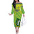 Custom British Virgin Islands Football Family Matching Off The Shoulder Long Sleeve Dress and Hawaiian Shirt Come On The Nature Boys
