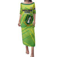 Custom British Virgin Islands Football Family Matching Puletasi and Hawaiian Shirt Come On The Nature Boys