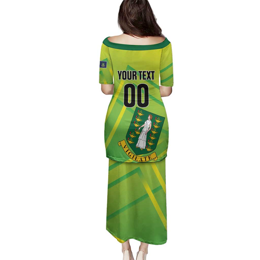 Custom British Virgin Islands Football Family Matching Puletasi and Hawaiian Shirt Come On The Nature Boys