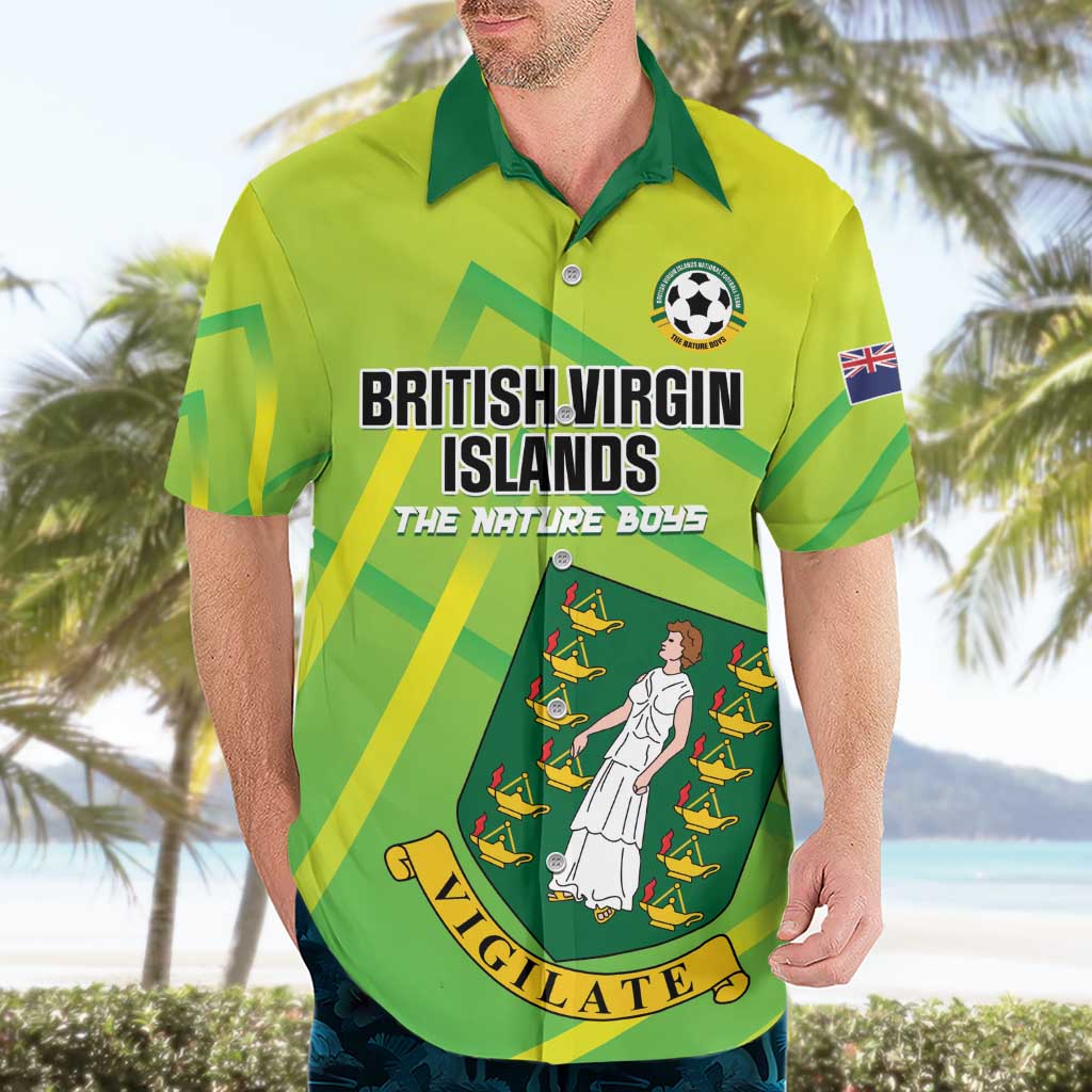 Custom British Virgin Islands Football Hawaiian Shirt Come On The Nature Boys