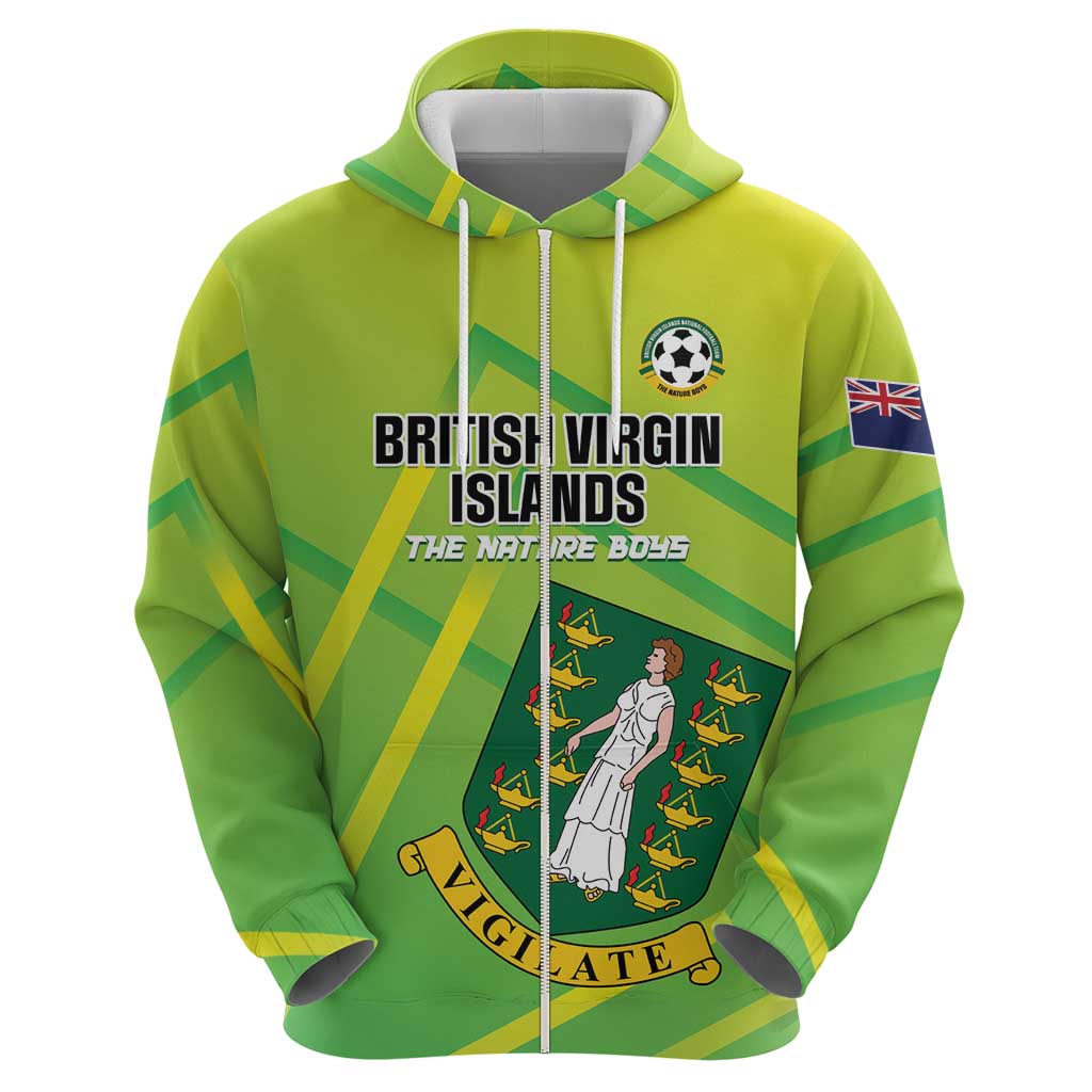 Custom British Virgin Islands Football Hoodie Come On The Nature Boys