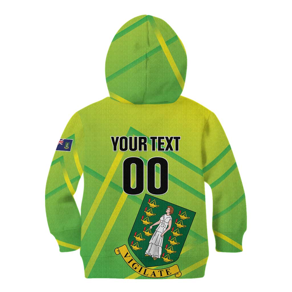 Custom British Virgin Islands Football Kid Hoodie Come On The Nature Boys