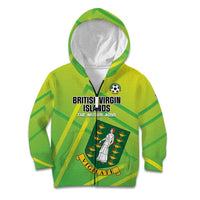 Custom British Virgin Islands Football Kid Hoodie Come On The Nature Boys