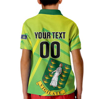 Custom British Virgin Islands Football Kid Polo Shirt Come On The Nature Boys