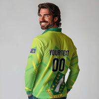 Custom British Virgin Islands Football Long Sleeve Polo Shirt Come On The Nature Boys