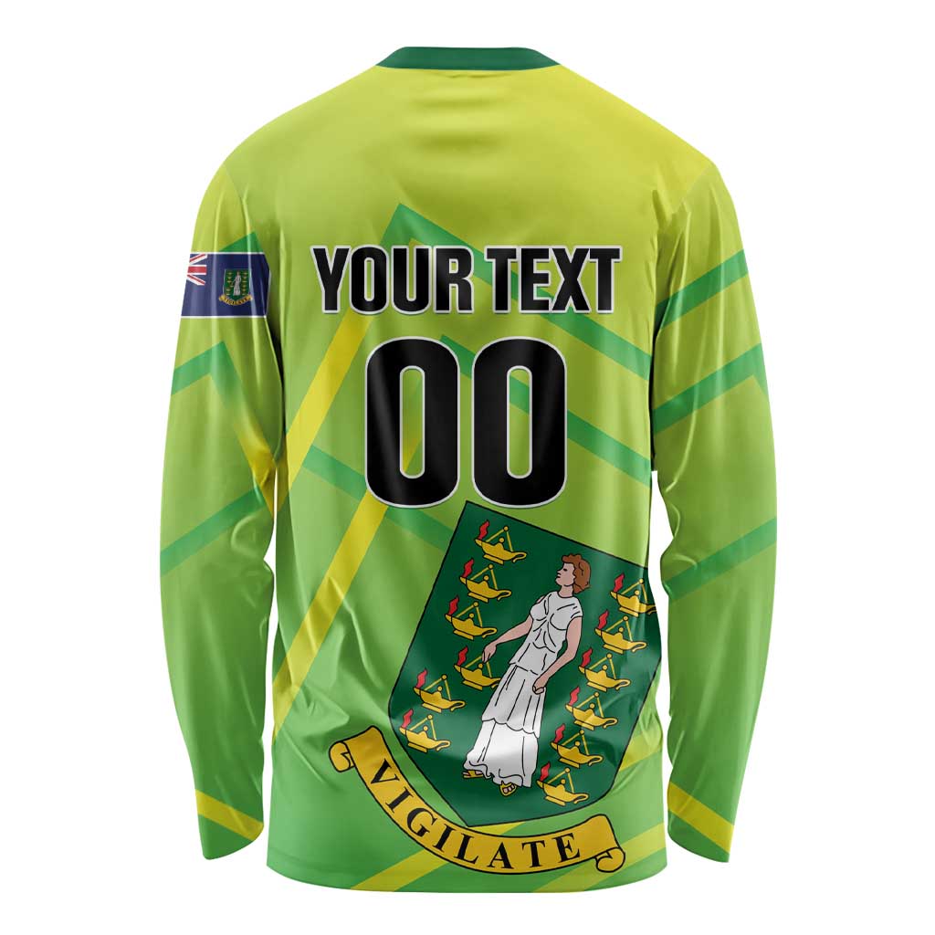 Custom British Virgin Islands Football Long Sleeve Shirt Come On The Nature Boys