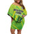 Custom British Virgin Islands Football Off Shoulder Short Dress Come On The Nature Boys