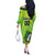 Custom British Virgin Islands Football Off The Shoulder Long Sleeve Dress Come On The Nature Boys