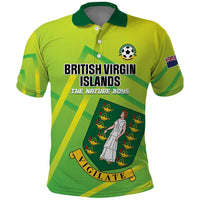Custom British Virgin Islands Football Polo Shirt Come On The Nature Boys