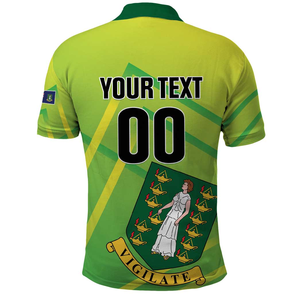 Custom British Virgin Islands Football Polo Shirt Come On The Nature Boys