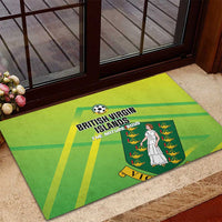 British Virgin Islands Football Rubber Doormat Come On The Nature Boys